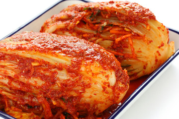 homemade kimchi(napa cabbage), korean traditional food