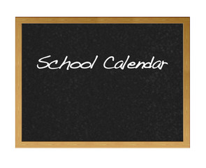 Obraz premium School calendar.