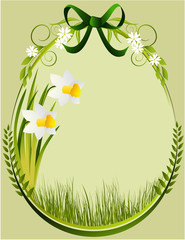 Easter decoration frame