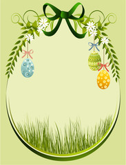 Easter decoration frame