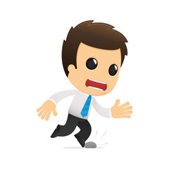 funny cartoon office worker