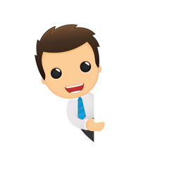 funny cartoon office worker