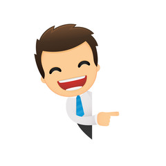 funny cartoon office worker