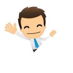 funny cartoon office worker