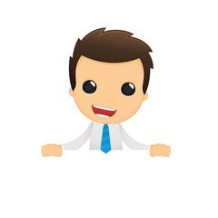 funny cartoon office worker