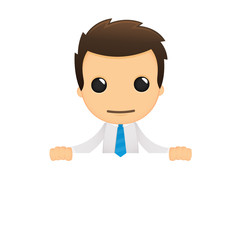 funny cartoon office worker