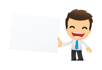 funny cartoon office worker