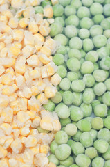 Peas and corn background