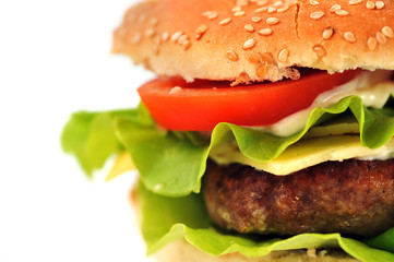 hamburger with cutlet
