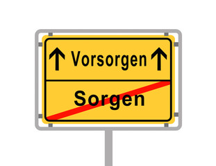 Vorsorgen Sorgen