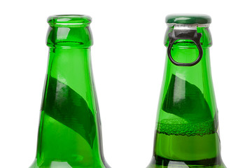 Two beer bottles