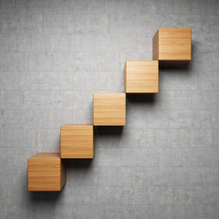 Empty shelf of the cubes