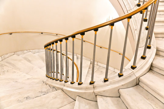 Stairwell in Warsaw Royal Castle - World Heritage List,UNESCO.