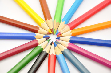 Naklejka premium crayons