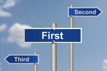 Fototapeta premium Only first place counts