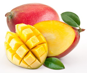 Mango with slices