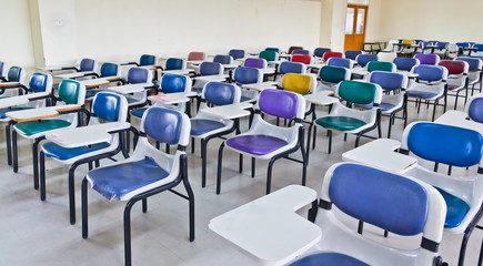Multi colored chairs