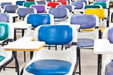 Multi colored chairs