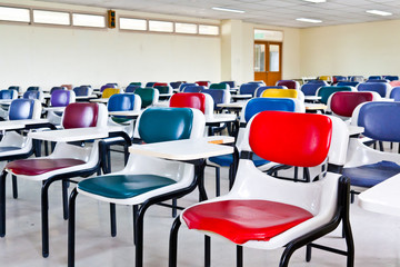 Multi colored chairs