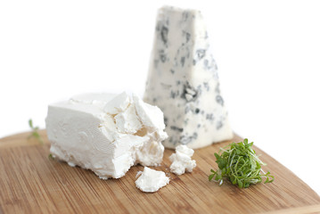 Blue cheese and feta