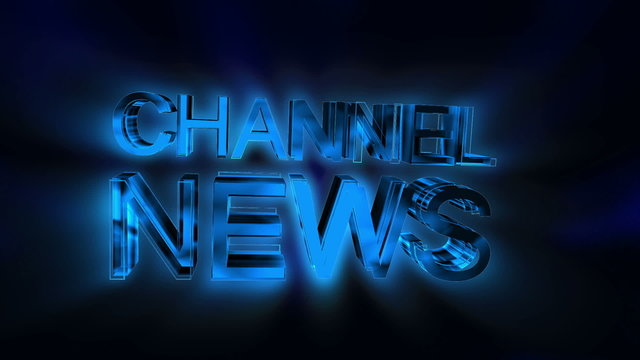 Animated Channel News text with Alpha Channel