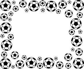 Fußball Rahmen Piktogramm Grafik