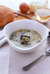 Egg rice soup 鸡蛋米汤