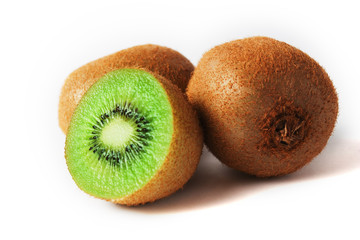 Obraz premium kiwi fruit isolated on white background