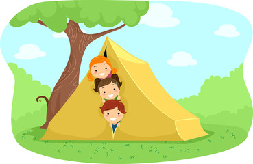 Obraz na płótnie Canvas Camp Tent