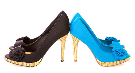 Female shoes,  isolated