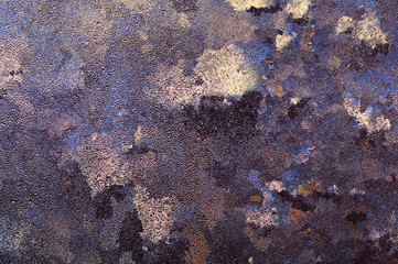 icy pattern on glass