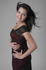 Fototapeta premium The girl in the dark