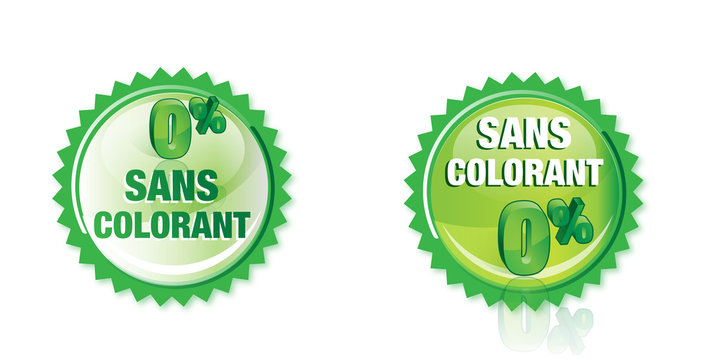 bouton : sans colorant chimique