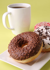 donut and coffee cup