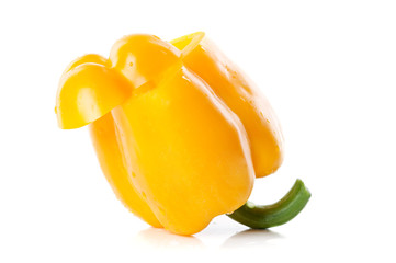 Obraz na płótnie Canvas fresh yellow pepper