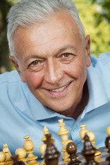 Senior chess player