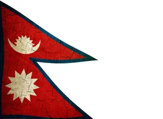 Poster Grunge Nepalese vlag © steve ball