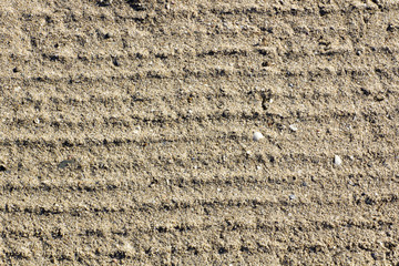 sand drawn striped