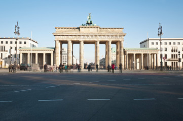Fototapeta na wymiar Brandenburger Tor w Berlinie, Niemcy