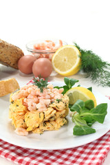 Rührei mit Shrimps