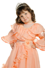 The lovely little girl close up