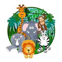 Cute Safari Cartoon