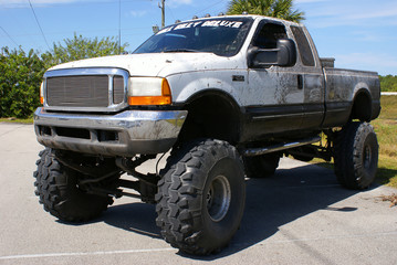 Monster truck in Florida parking lot © Mark Williamson