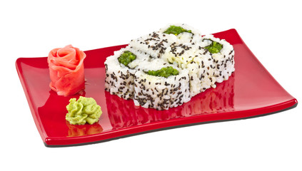japan vegetarian roll with nori