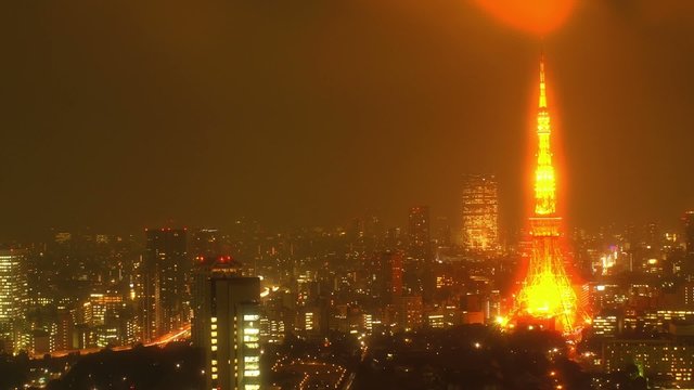 "RED TOKYO TOWER." TImeLapse