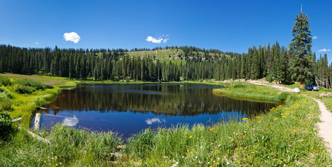 Mountain Lake in Colorado - obrazy, fototapety, plakaty