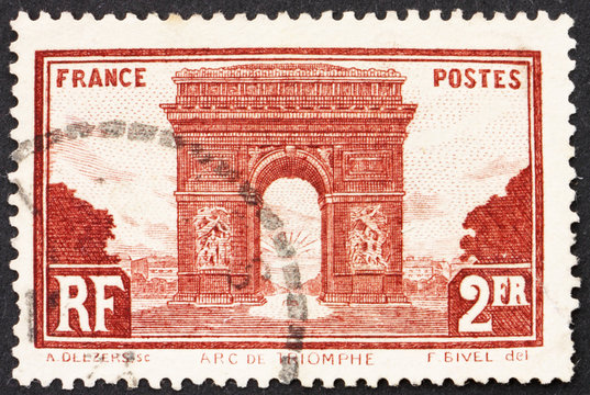 Postage stamp France 1931 Arc de Triomphe, Paris
