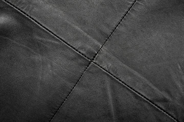 Seam on leather product