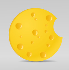 vector circle cheese
