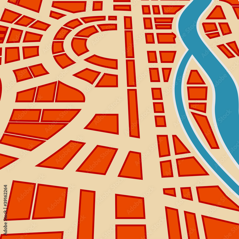 Poster background of city map